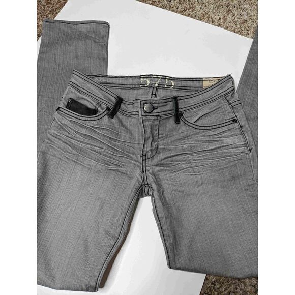 575 Los Angeles Straight Gray Designer Jeans 26 - Picture 3 of 16